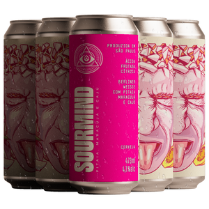 SOURMIND PITAIA, CAJU E MARACUJÁ - 6 LATAS 473ML