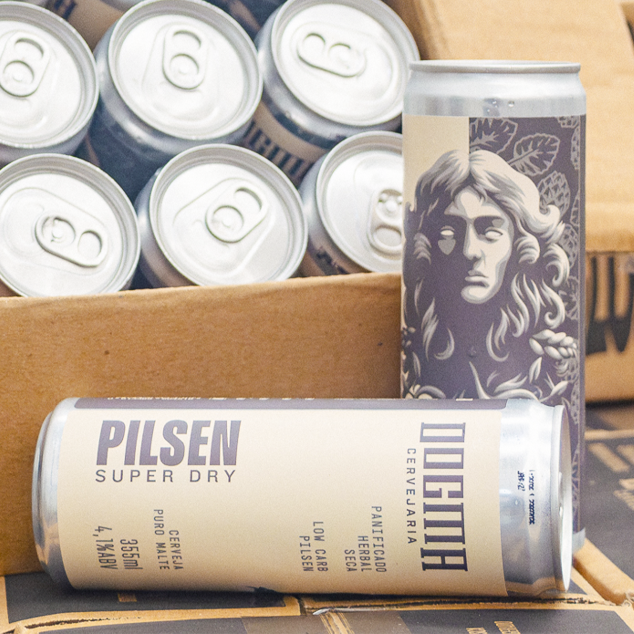 PILSEN SUPER DRY - 12 LATAS 355ML | Cervejaria Dogma