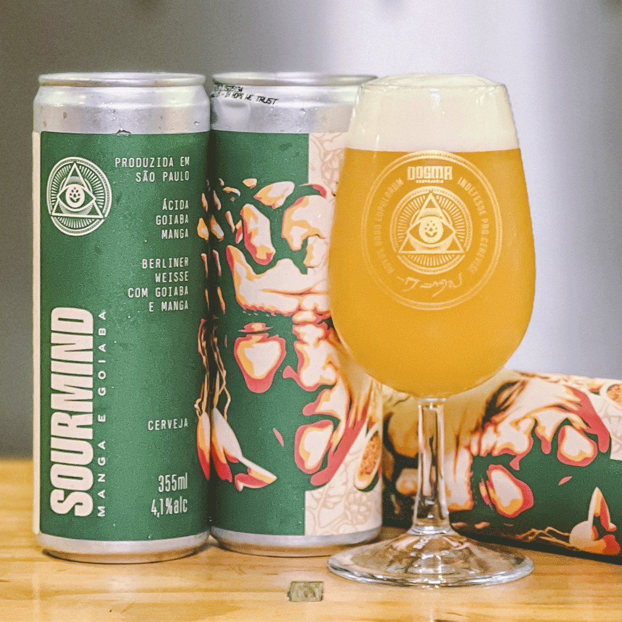 SOURMIND MANGA E GOIABA - 12 LATAS 355ML